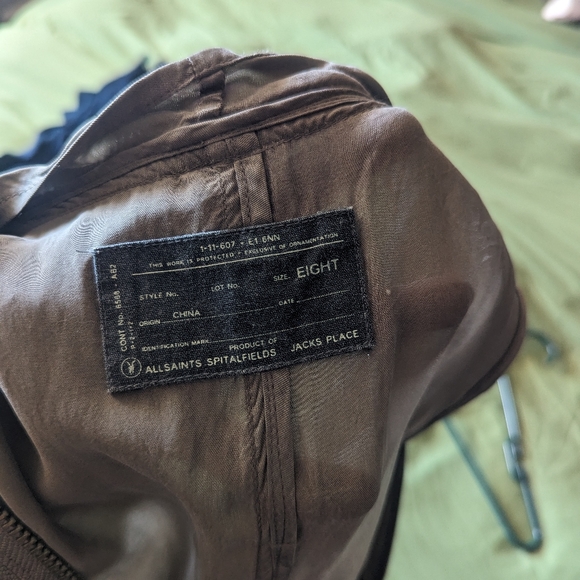 All Saints Zeeda Dress Taupe River Song Cosplay UK8 / US4 - Picture 8 of 8